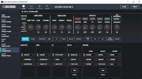 I usually just use the computer <b>app</b> because it's easier and more clear than using the knobs. . Boss katana tone studio app